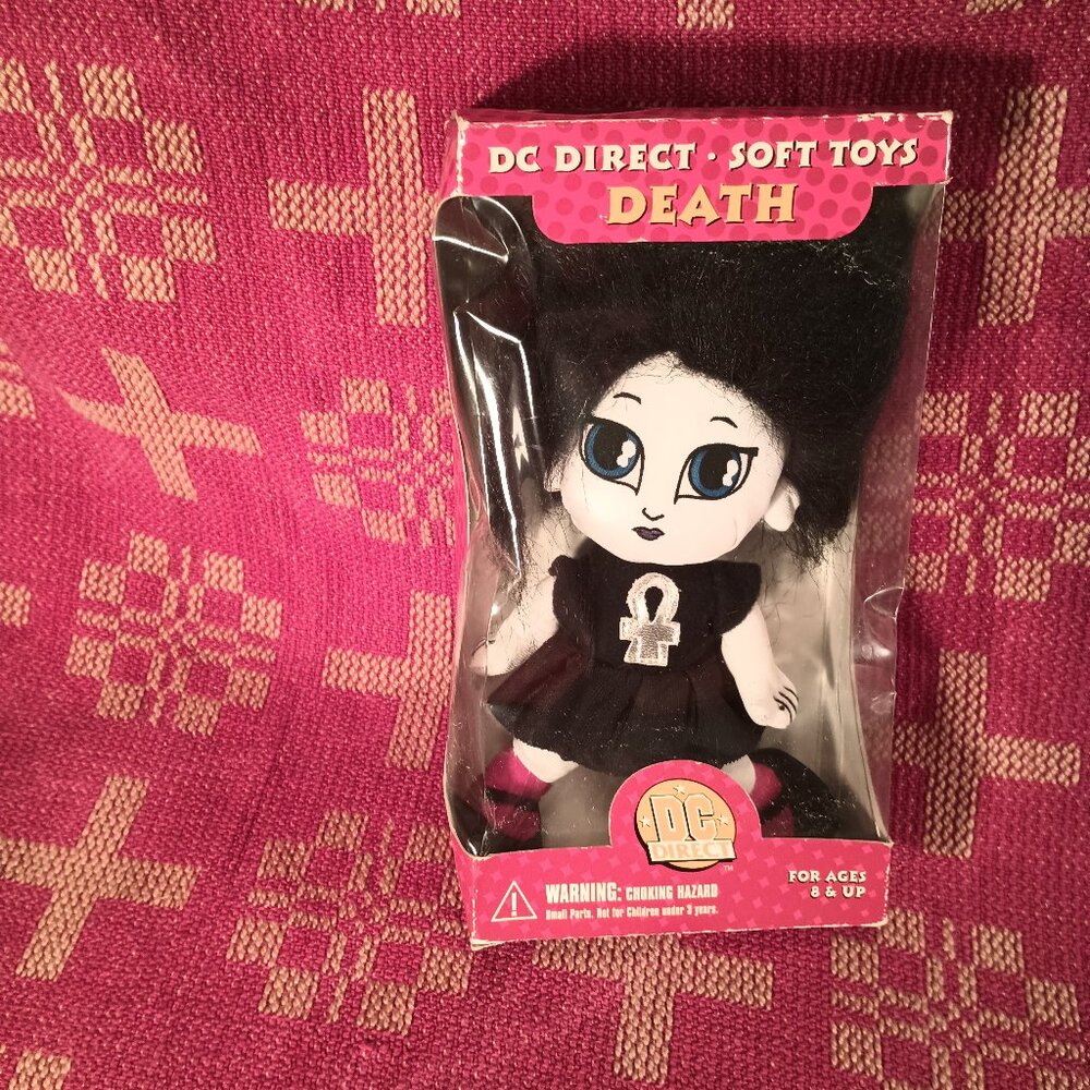 DC Direct Comics Death ( Sandman ) soft toys, destroyed box, toy is in good cond